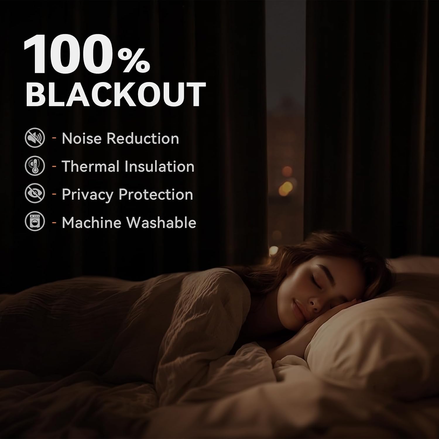 Textured Blackout Grommet Curtain Panels