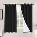 Linen Look Blackout Grommet Curtain Panels