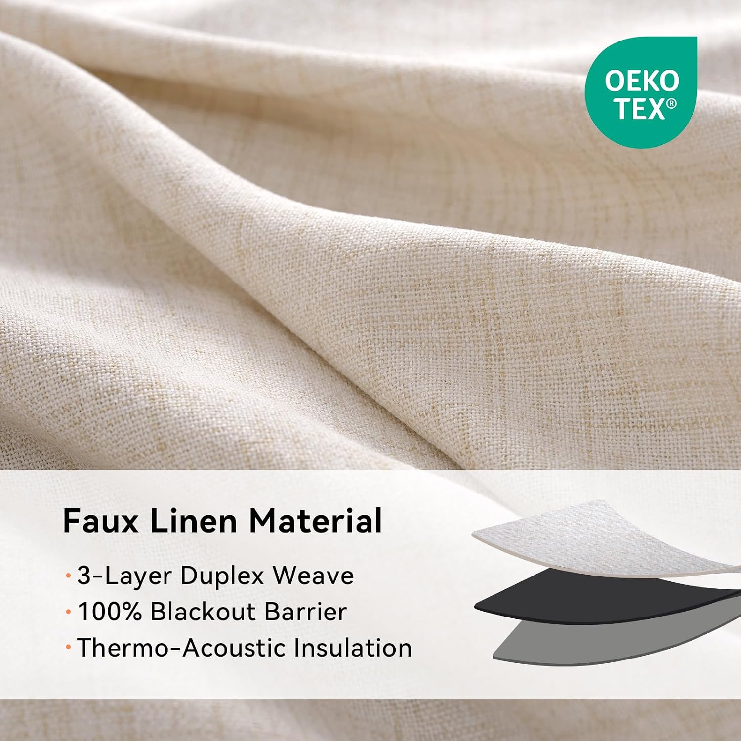 Textured Blackout Grommet Curtain Panels