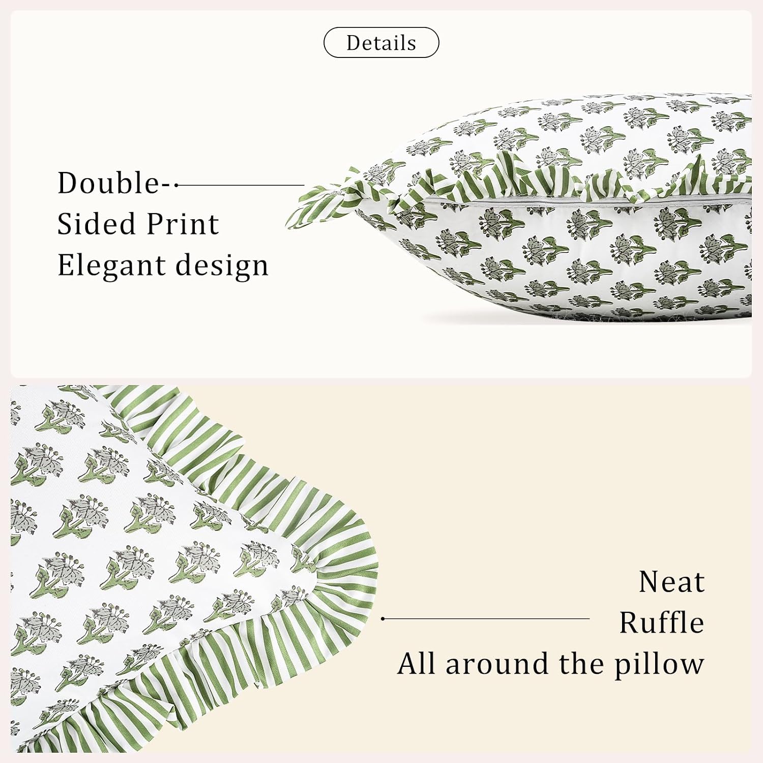 Floral Outdoor Pillow Covers Set of 2
