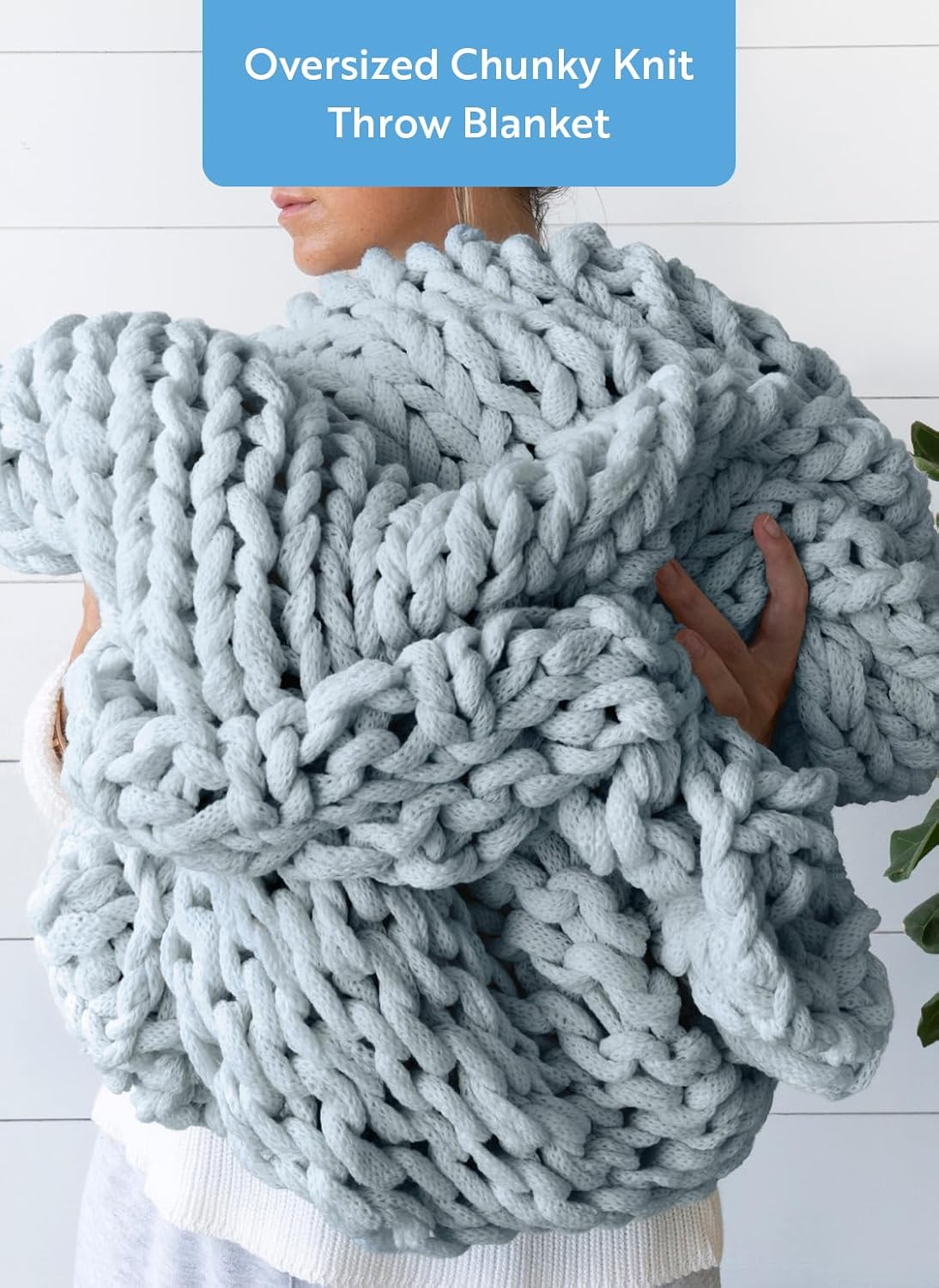 Market Chunky Knit Throw Blanket