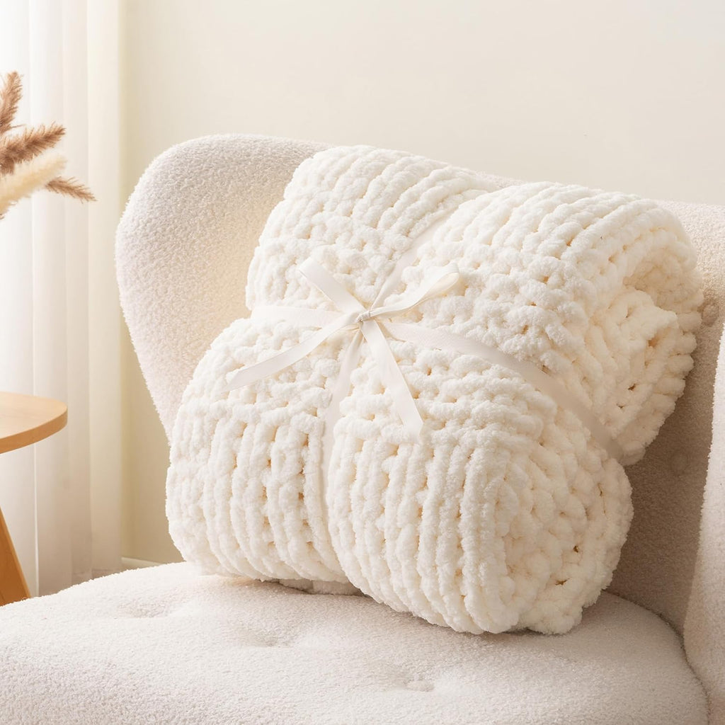 Chunky Knit Throw Blanket