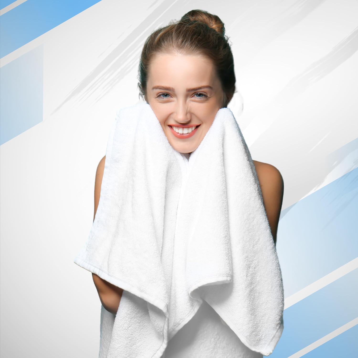 8 Piece Cotton Bath Towel Set