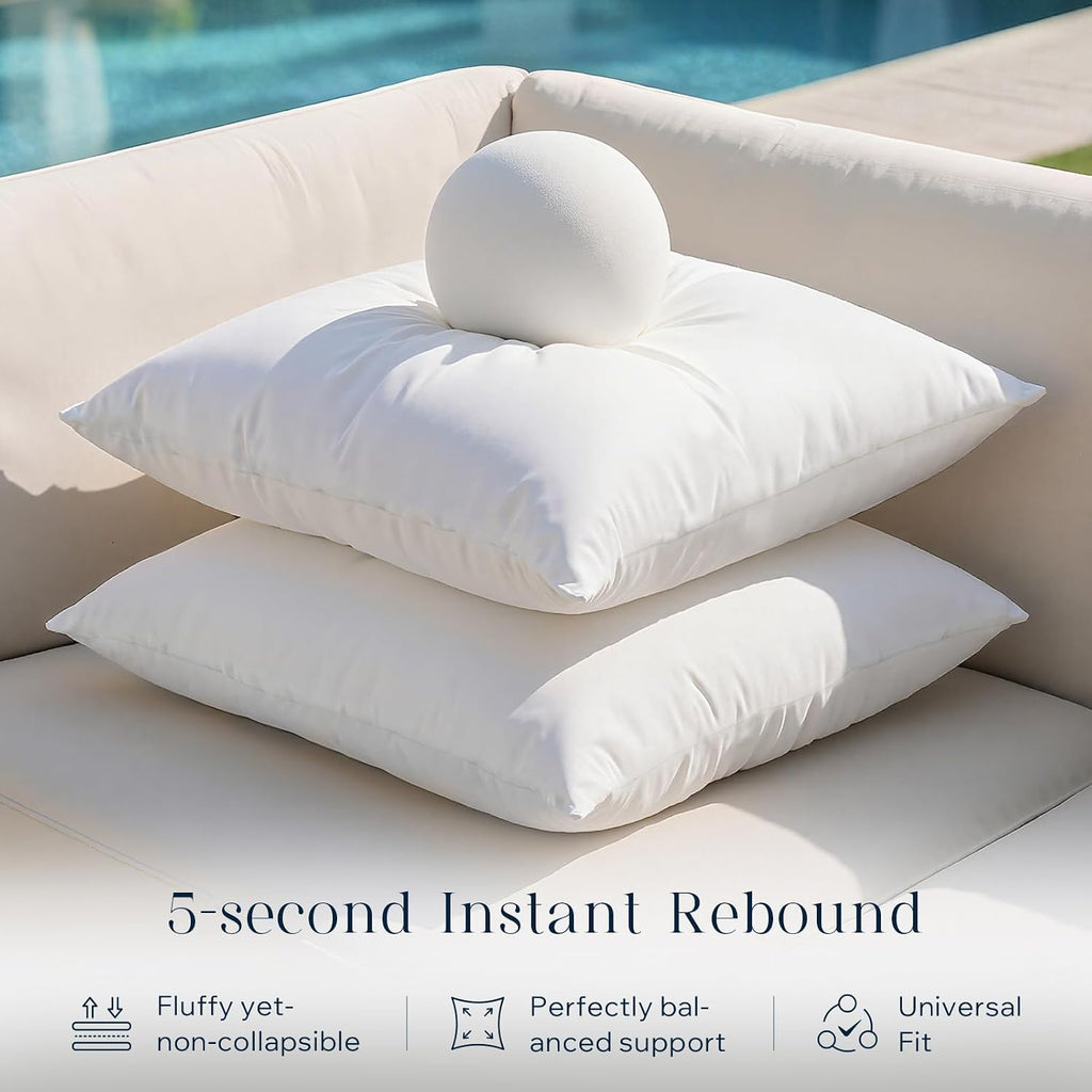 4-Pack Outdoor Pillow Inserts