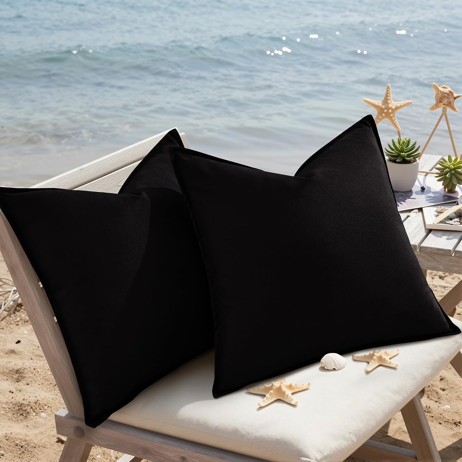 Outdoor Throw Pillow Covers Set of 2