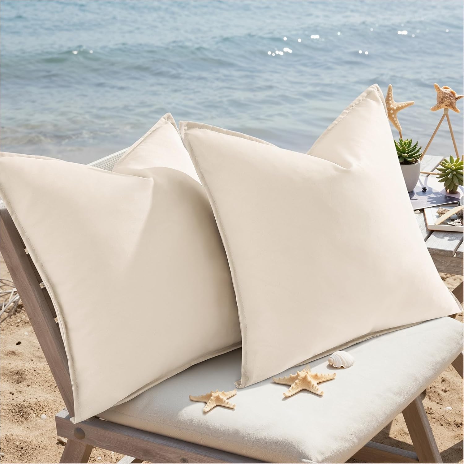 Outdoor Throw Pillow Covers Set of 2