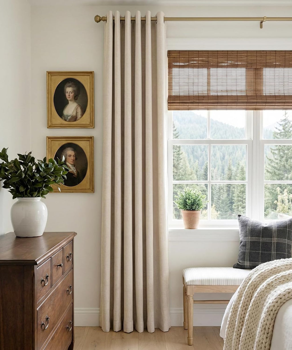 Textured Blackout Grommet Curtain Panels