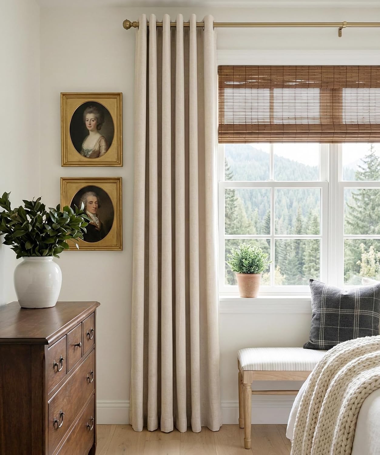 Textured Blackout Grommet Curtain Panels