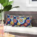 Floral Outdoor Lumbar Pillow Covers Set of 2