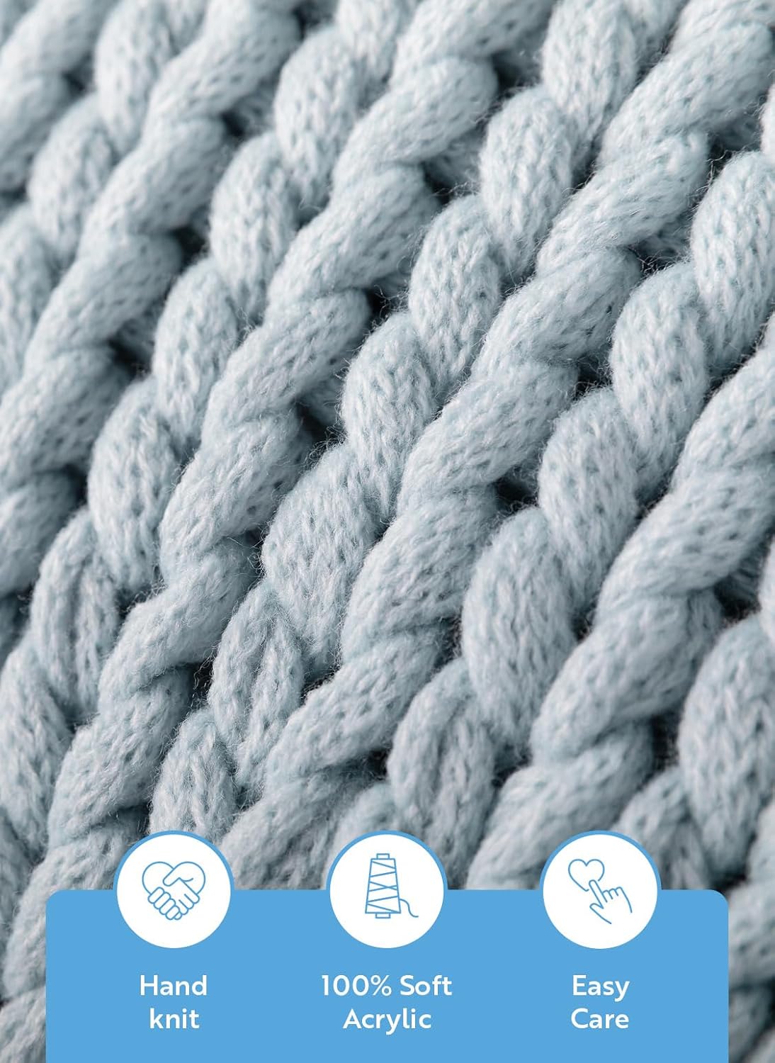 Market Chunky Knit Throw Blanket
