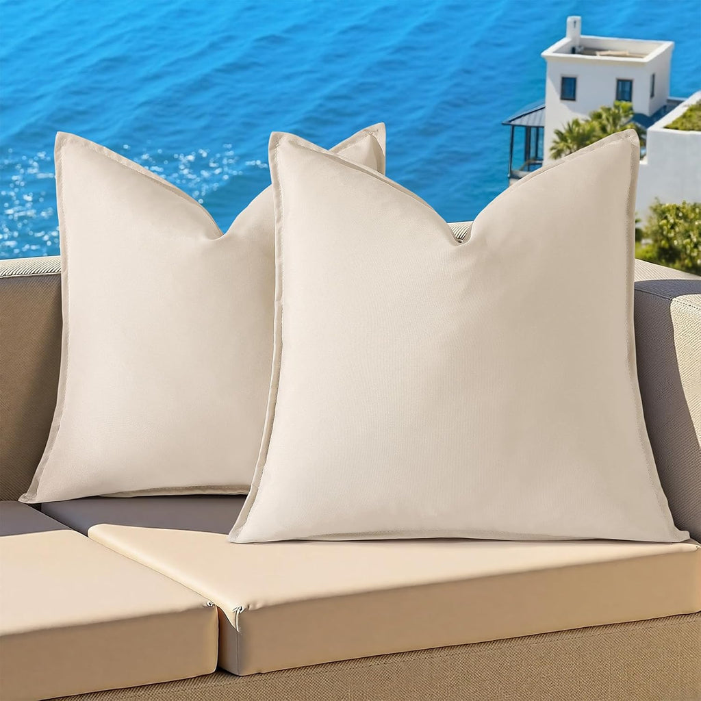 Outdoor Throw Pillow Covers Set of 2