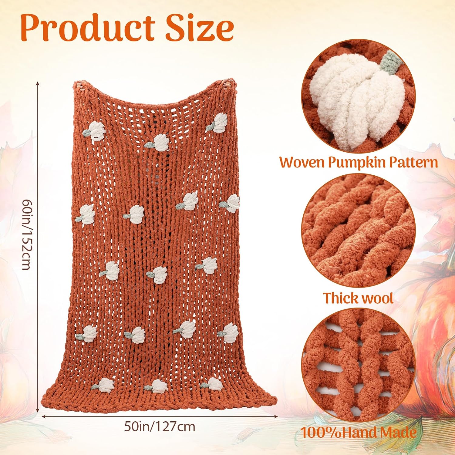 Chunky Knit Chenille Throw Blanket