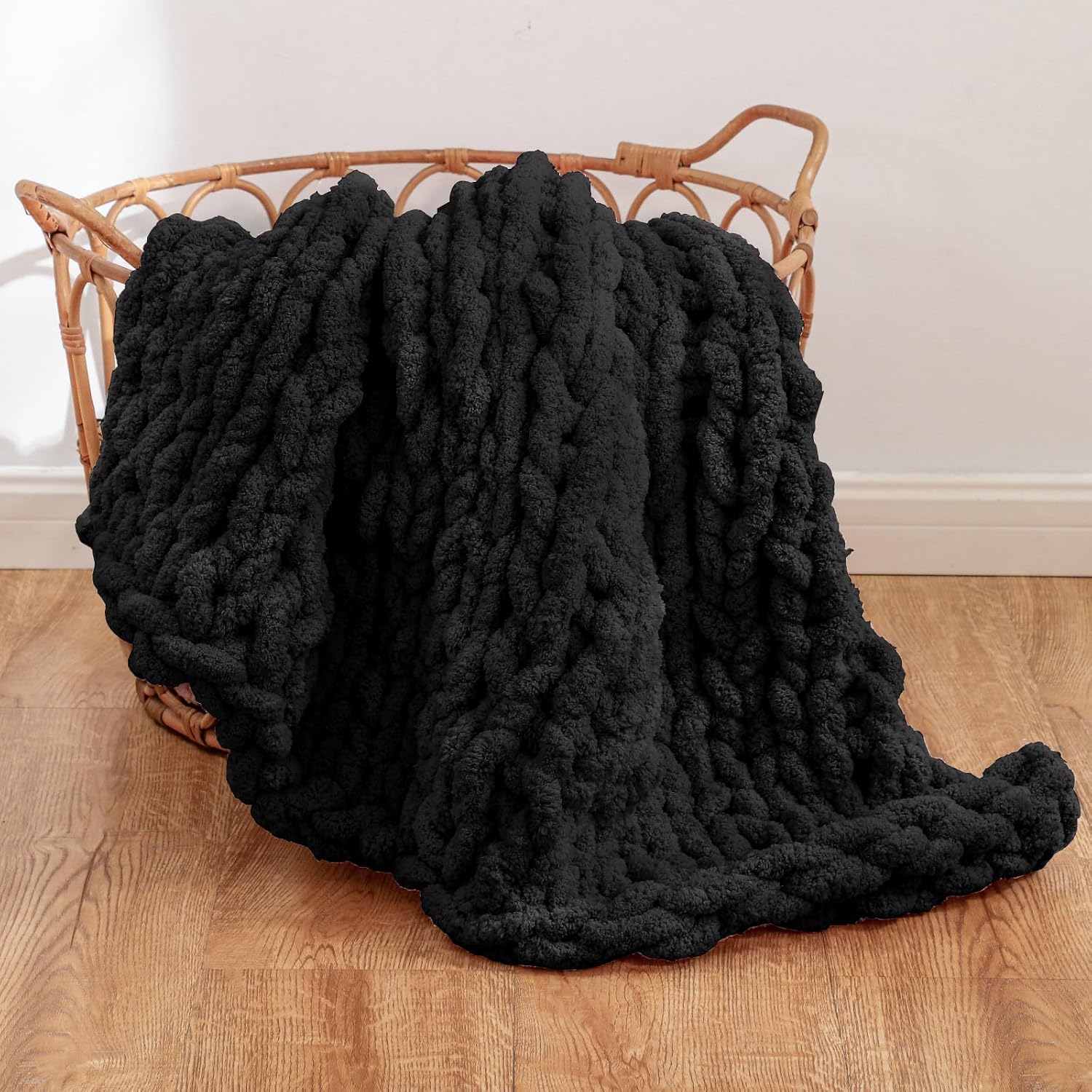 Chunky Knit Throw Blanket