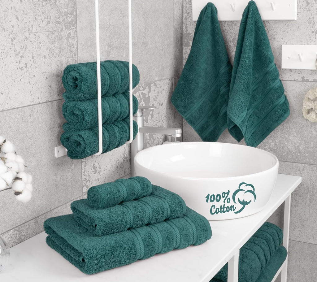 Soft Linen Luxury Turkish Cotton Towel Set