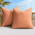 Woven Outdoor Throw Pillow Covers Set of 2