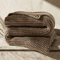 Organic Cotton Chunky Knit Throw Blanket