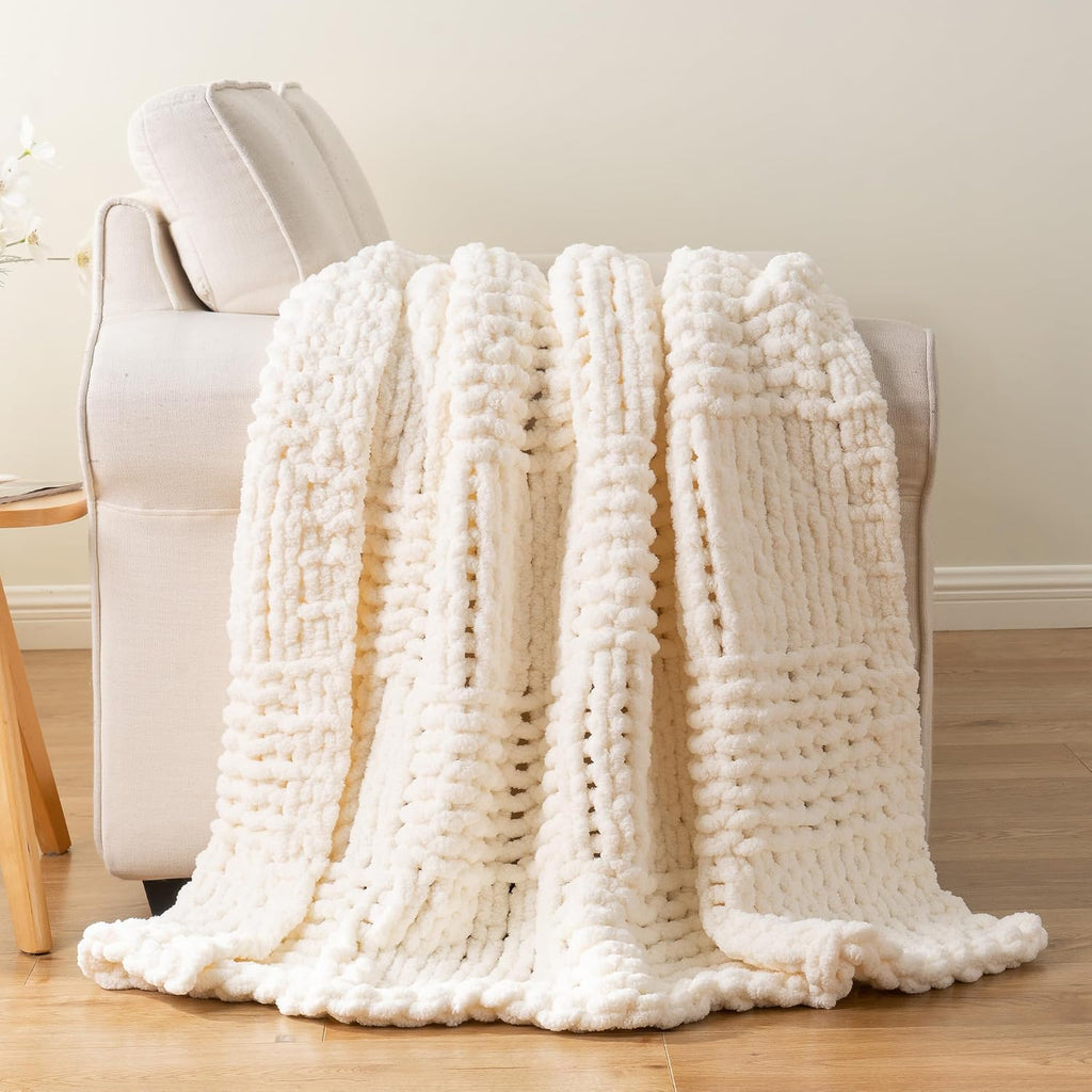 Chunky Knit Throw Blanket