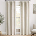 Linen Pinch Pleat Light Filtering Curtain Panels