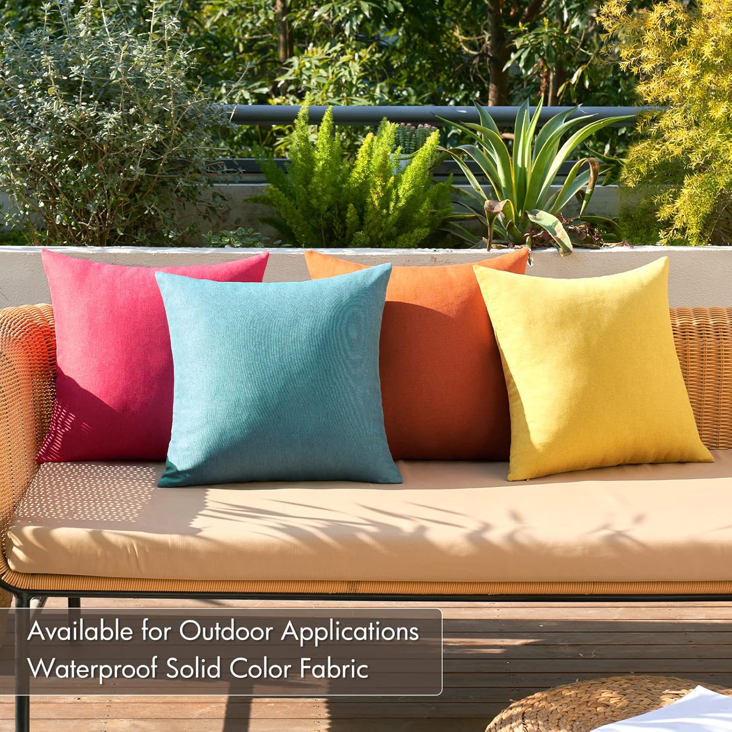 4-Pack Outdoor Throw Pillow Covers