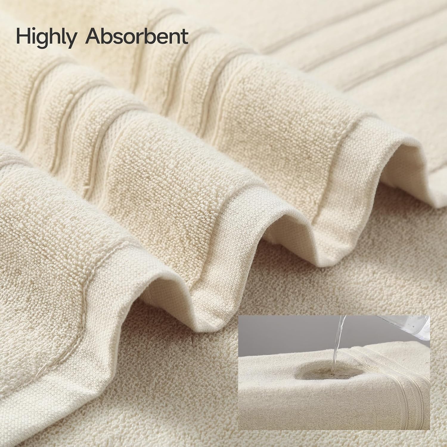 6 Piece Cotton Towel Set