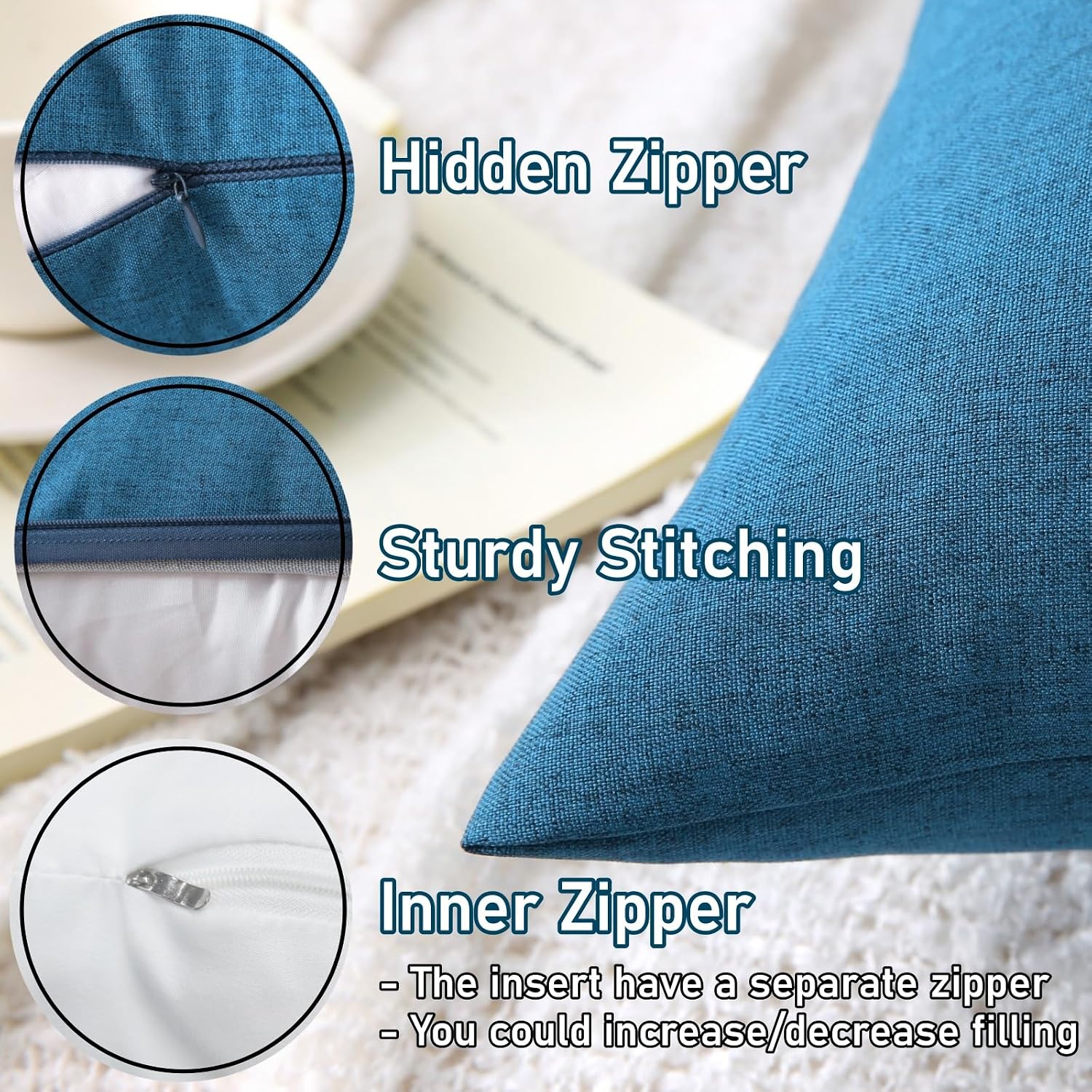 Outdoor Throw Pillows with Inserts Set of 2