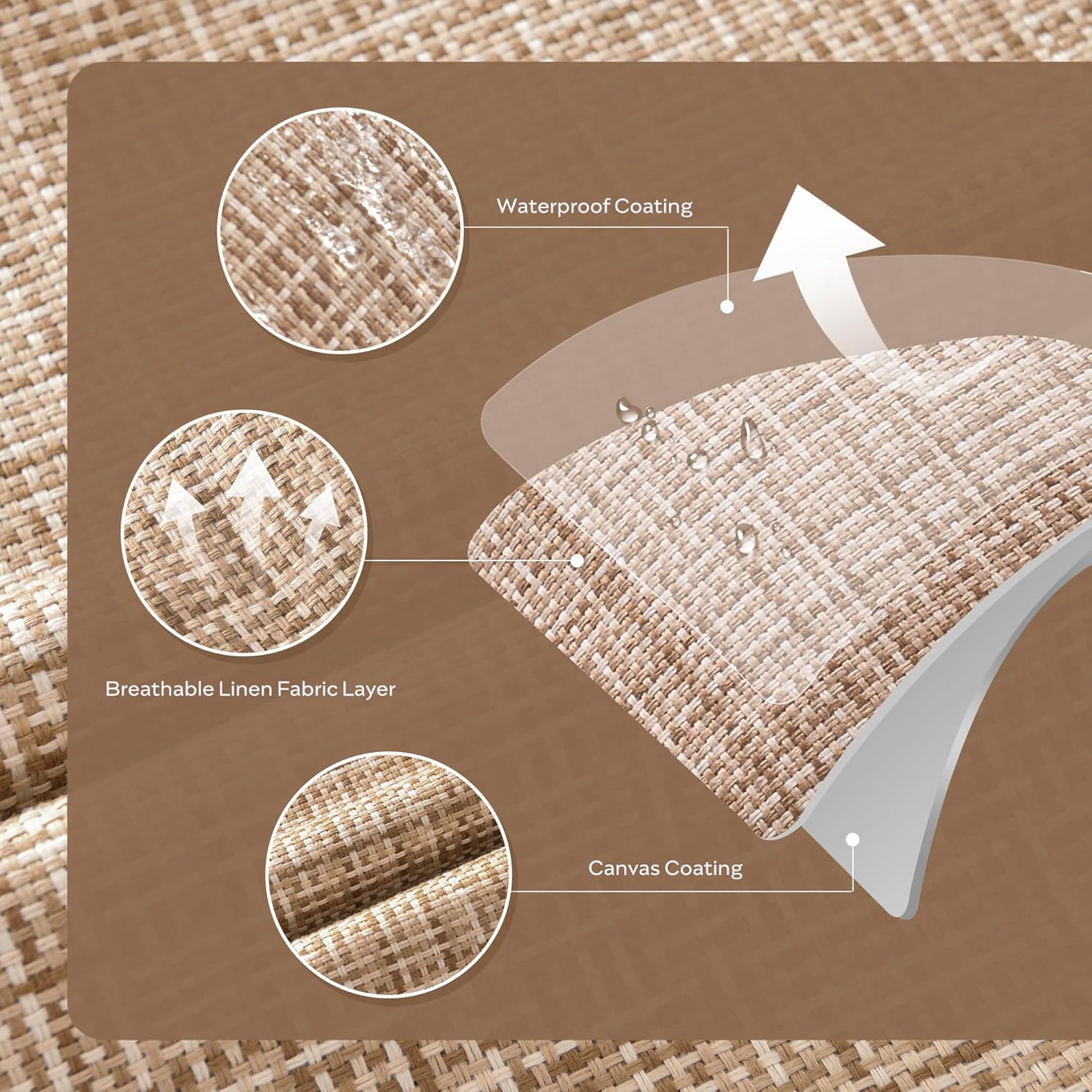 Woven Outdoor Pillow Covers Set of 2