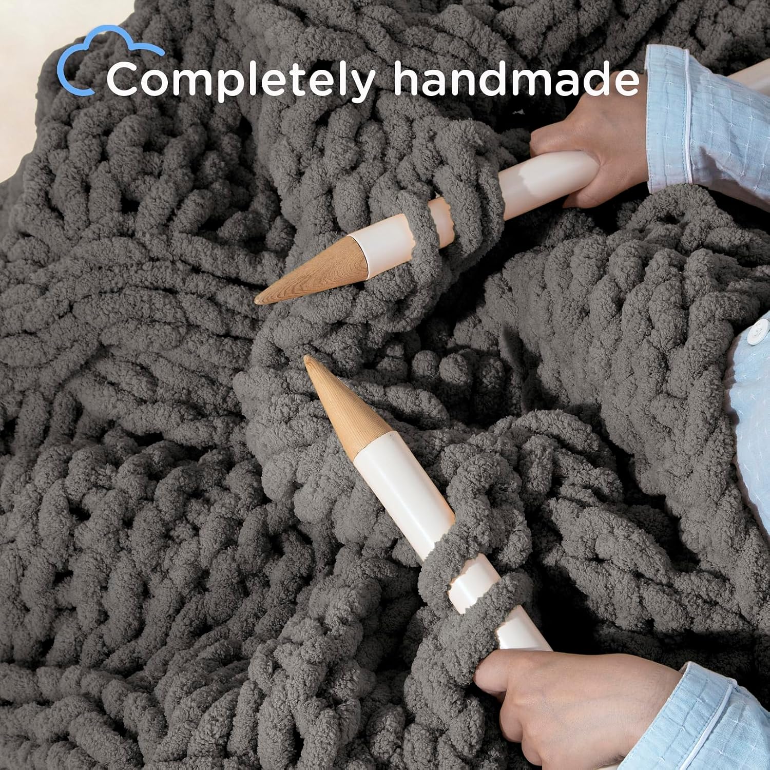 Chunky Knit Throw Blanket