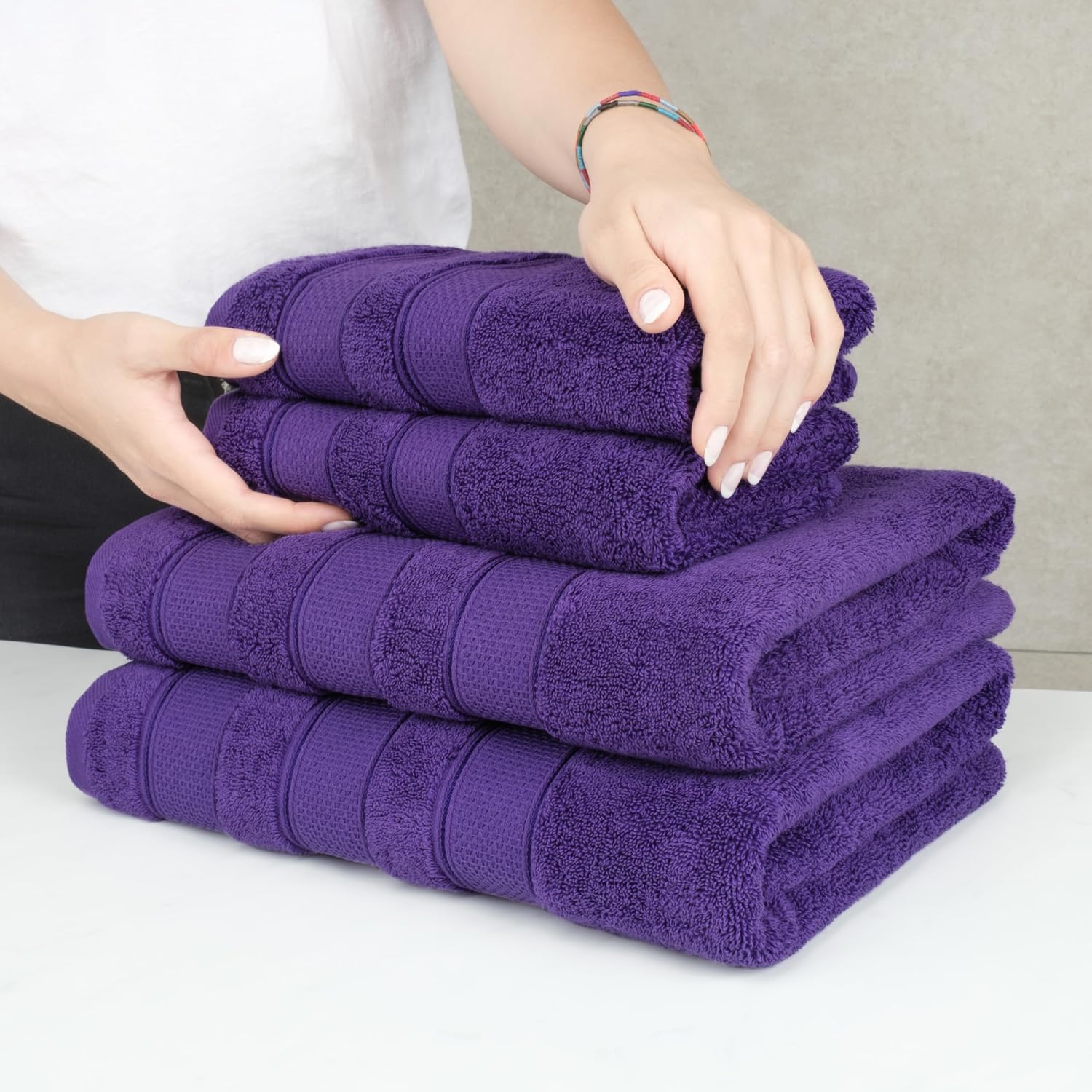 Soft Linen Salem Turkish Cotton Towel Set