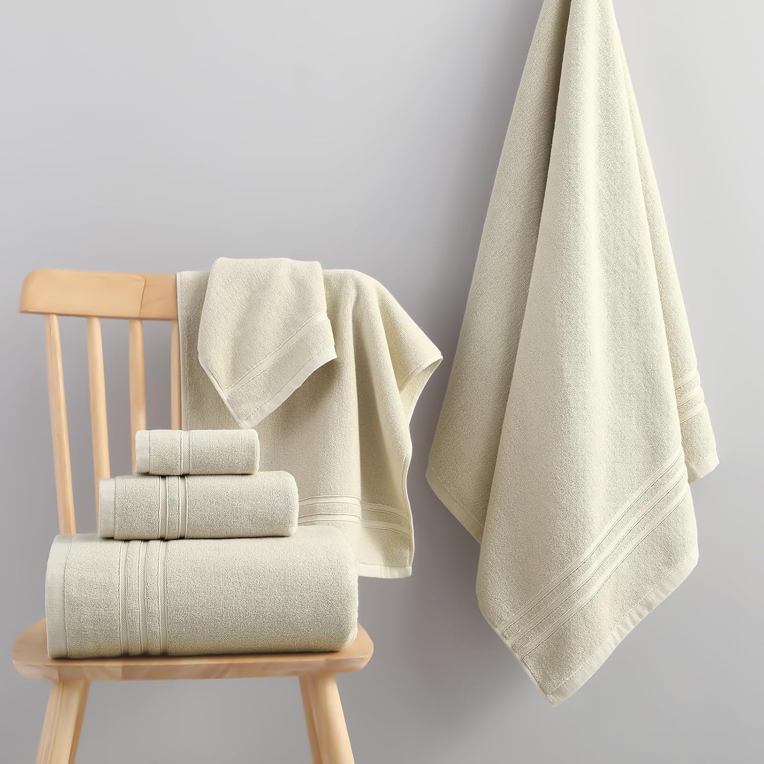 6 Piece Cotton Towel Set