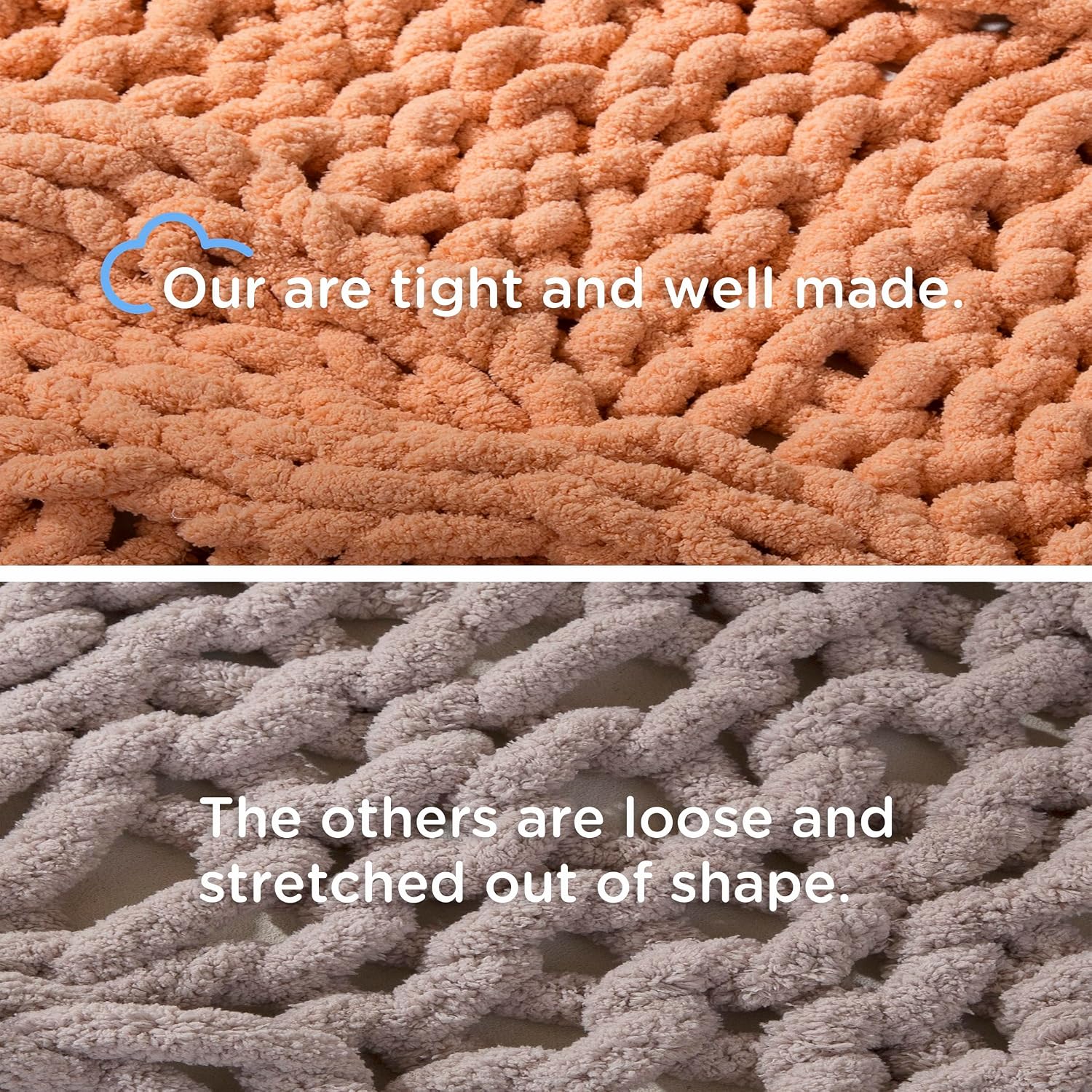 Chunky Knit Throw Blanket
