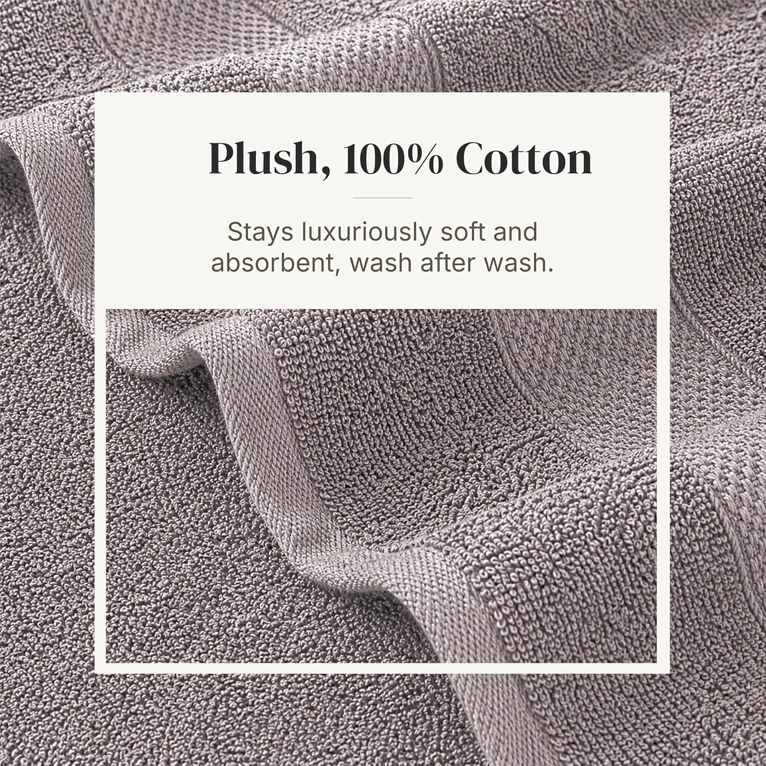 Modern Threads 6 Piece Cotton Bath Towel Set