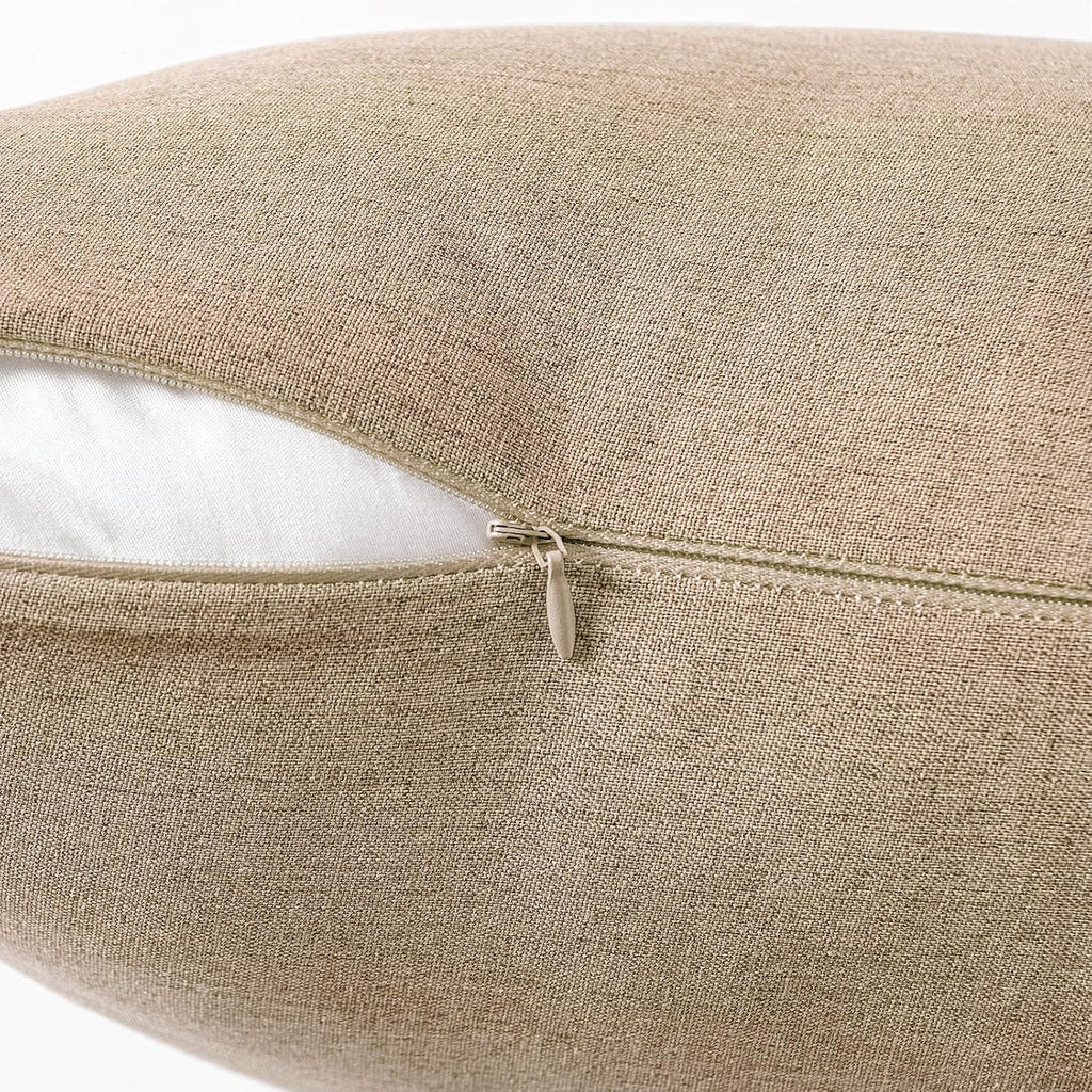 Solid Outdoor Throw Pillow Covers Set of 2