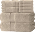 8-Piece Turkish Cotton Towel Set