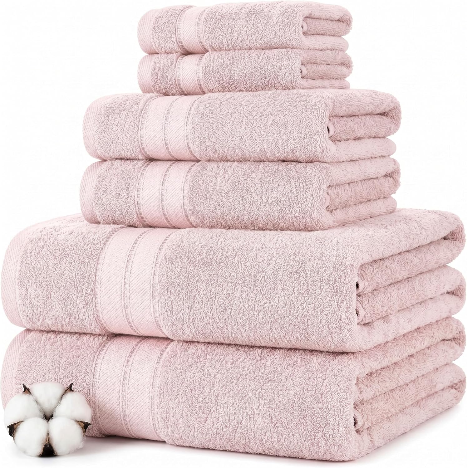Modern Threads Spun Loft 6-Piece Cotton Towel Set