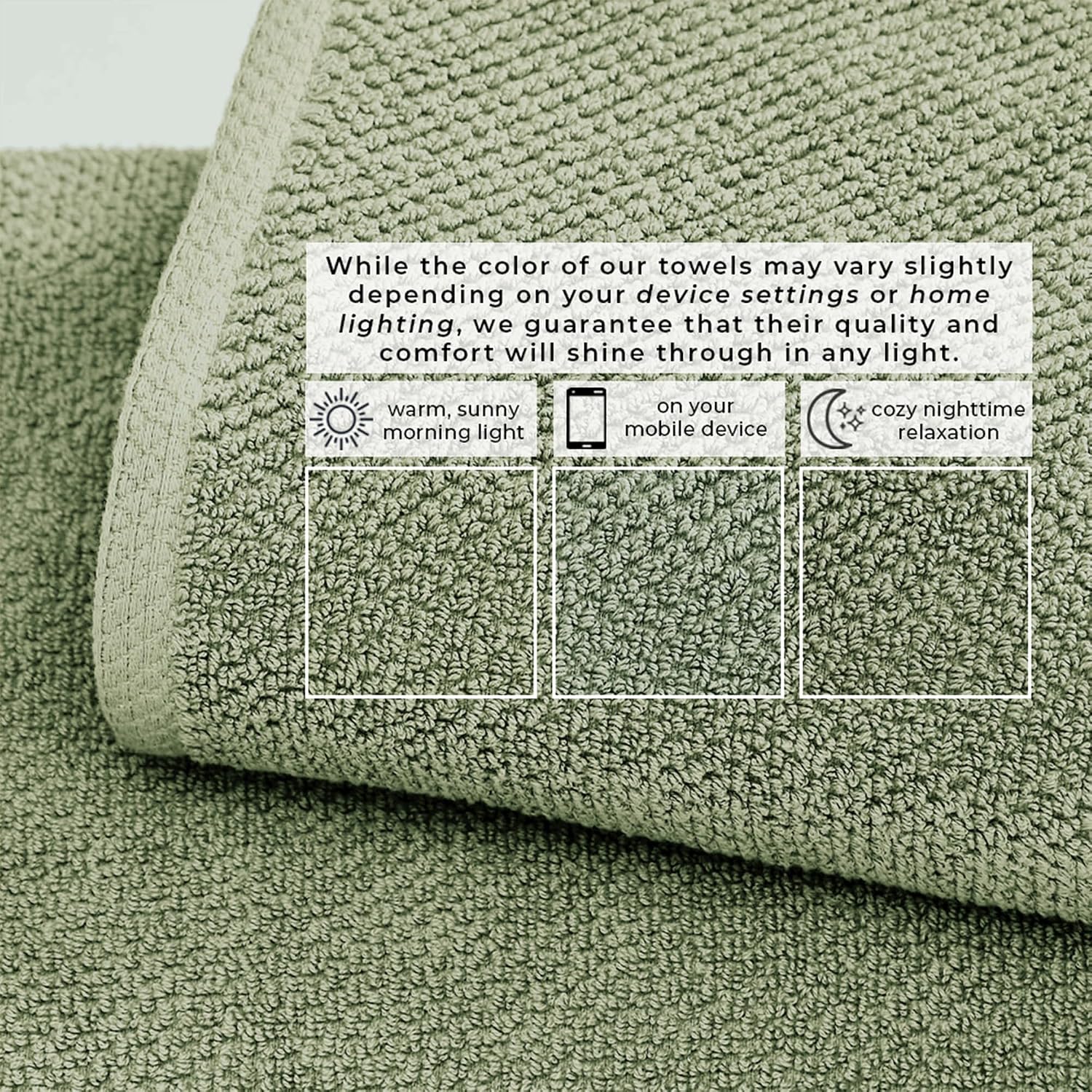Great Bay Home 6 Piece Cotton Towel Set
