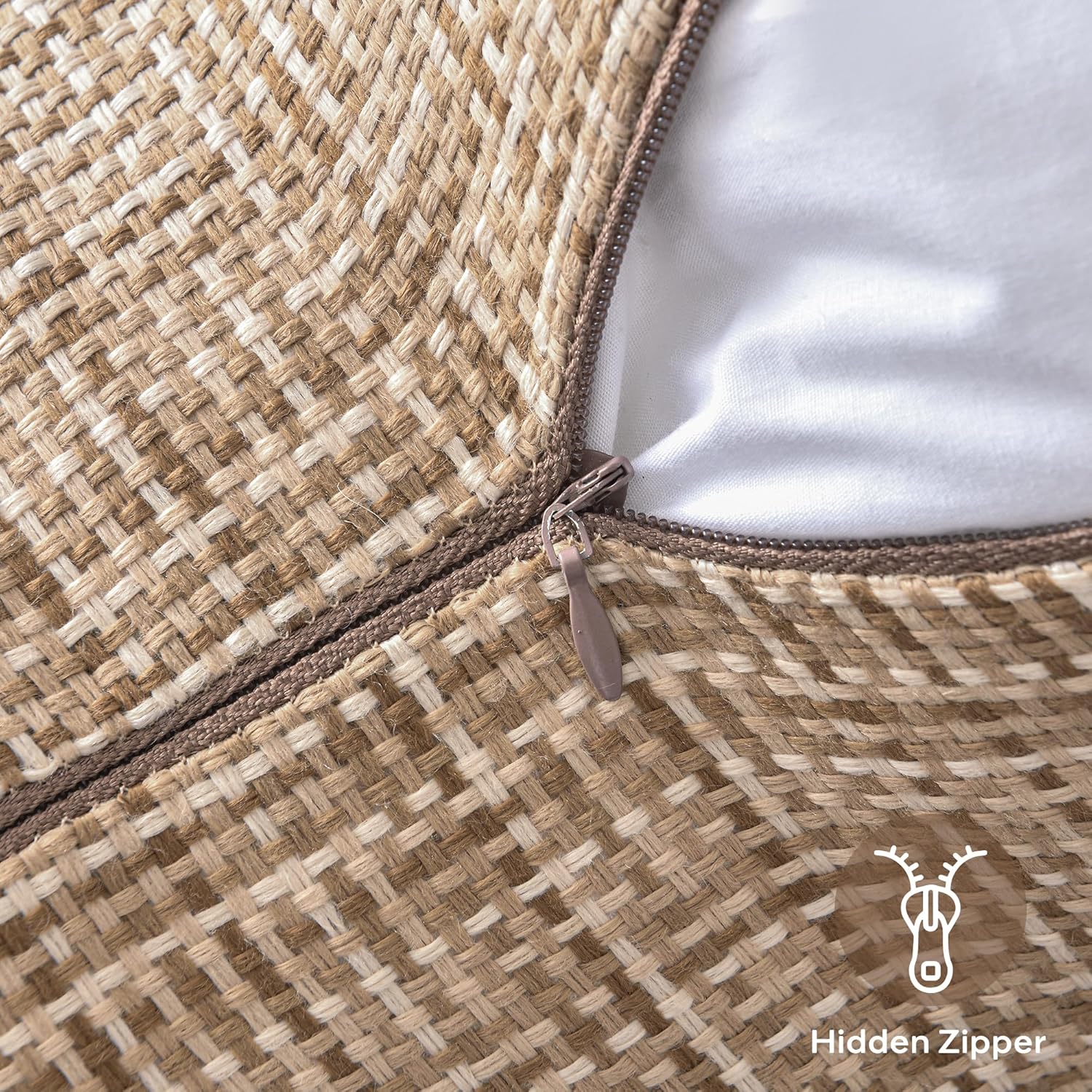 Woven Outdoor Pillow Covers Set of 2