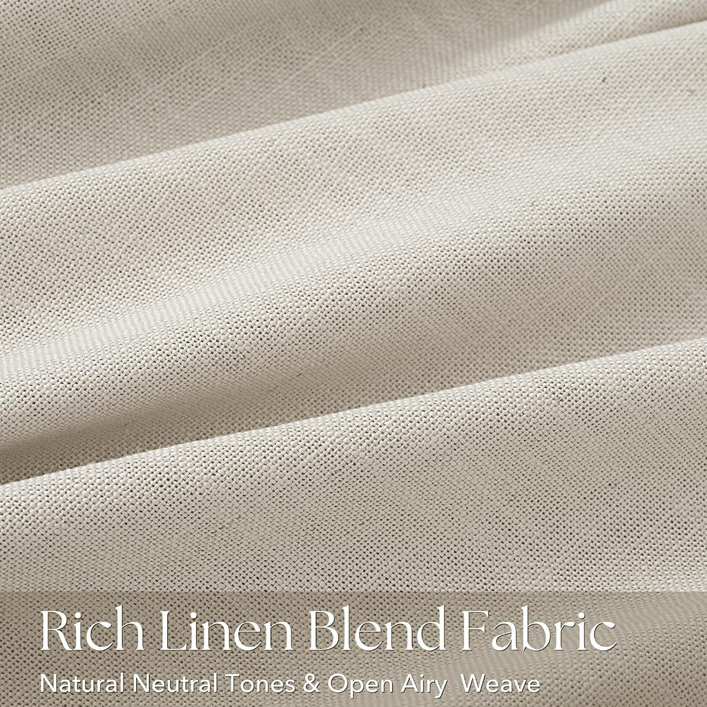 Linen Pinch Pleat Light Filtering Curtain Panels