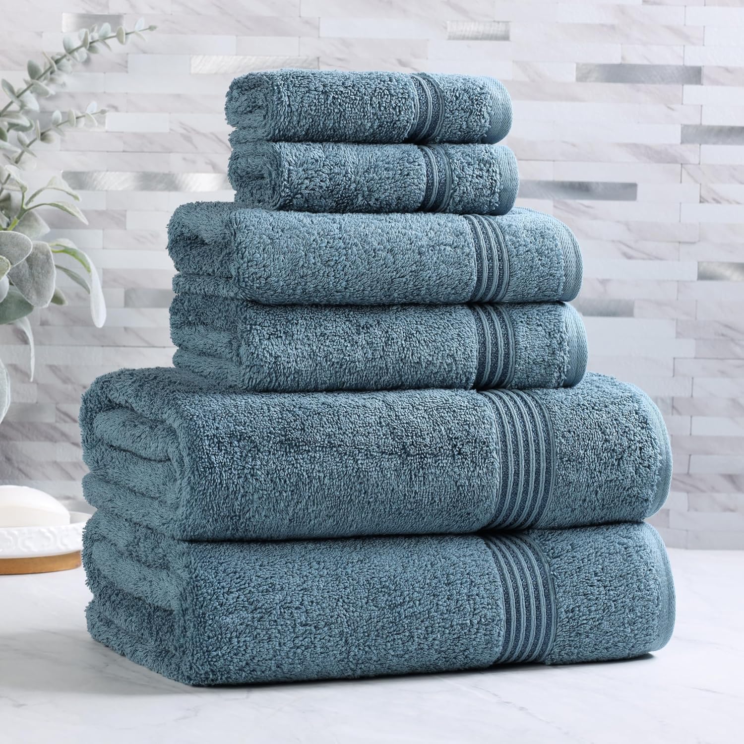 Egyptian Cotton 6-Piece Towel Set