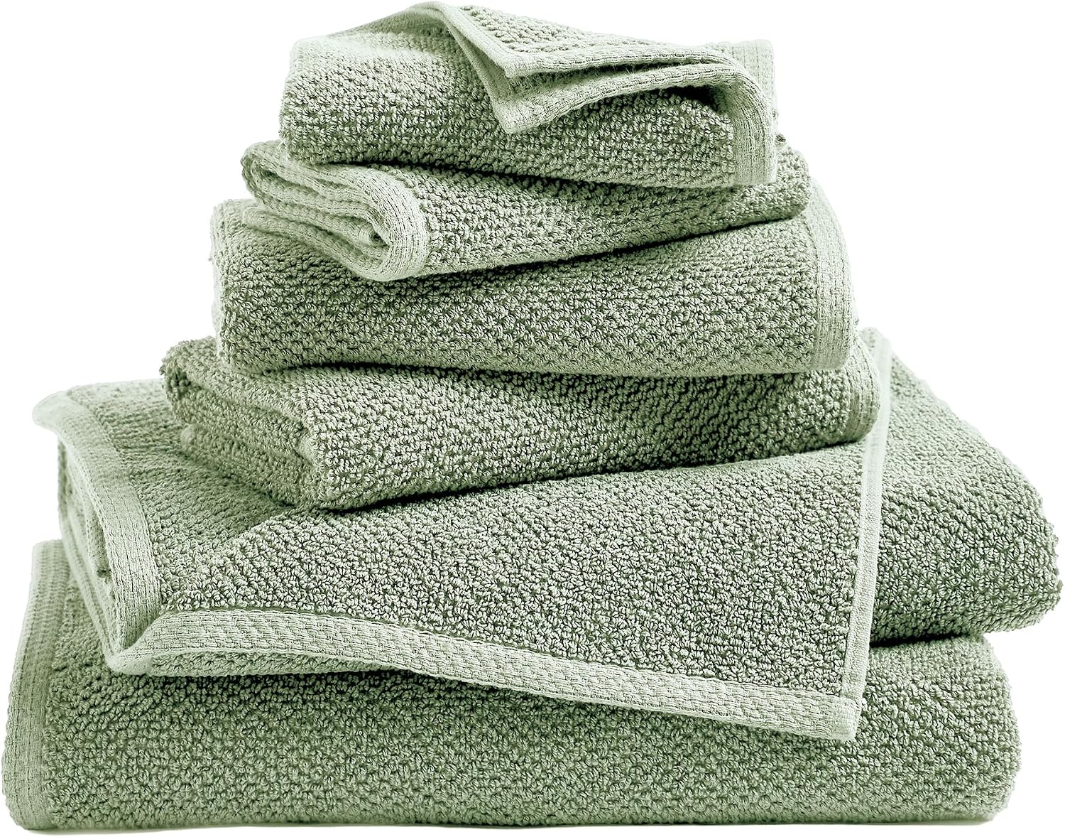 Great Bay Home 6 Piece Cotton Towel Set