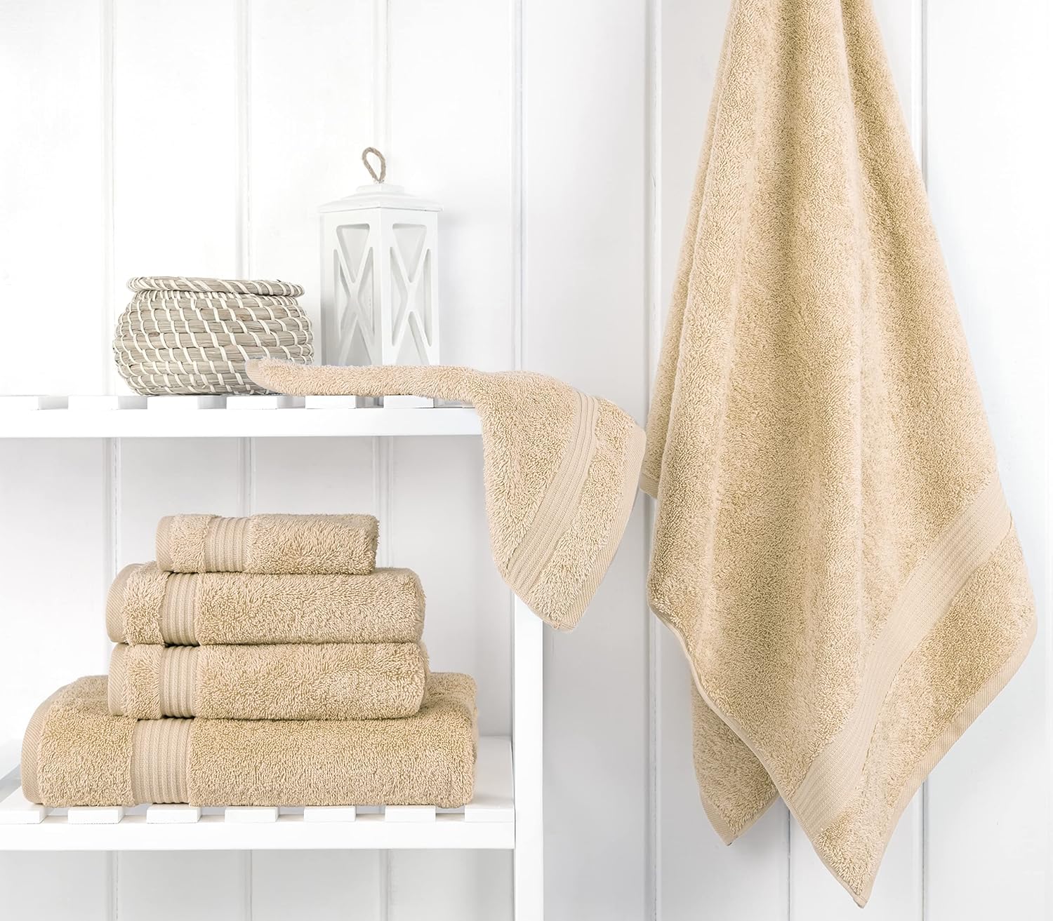 Cotton Paradise 6 Piece Turkish Cotton Towel Set